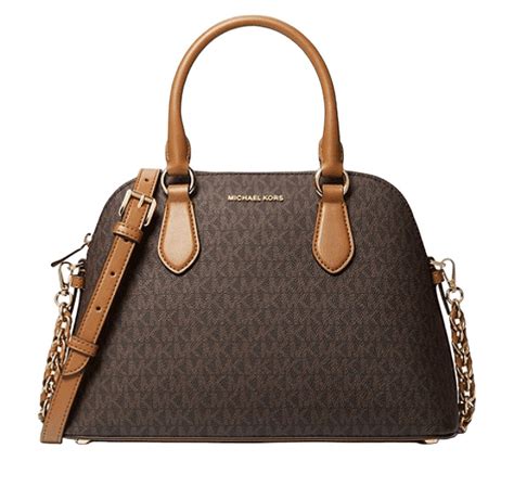 michael kors veronica medium logo dome satchel